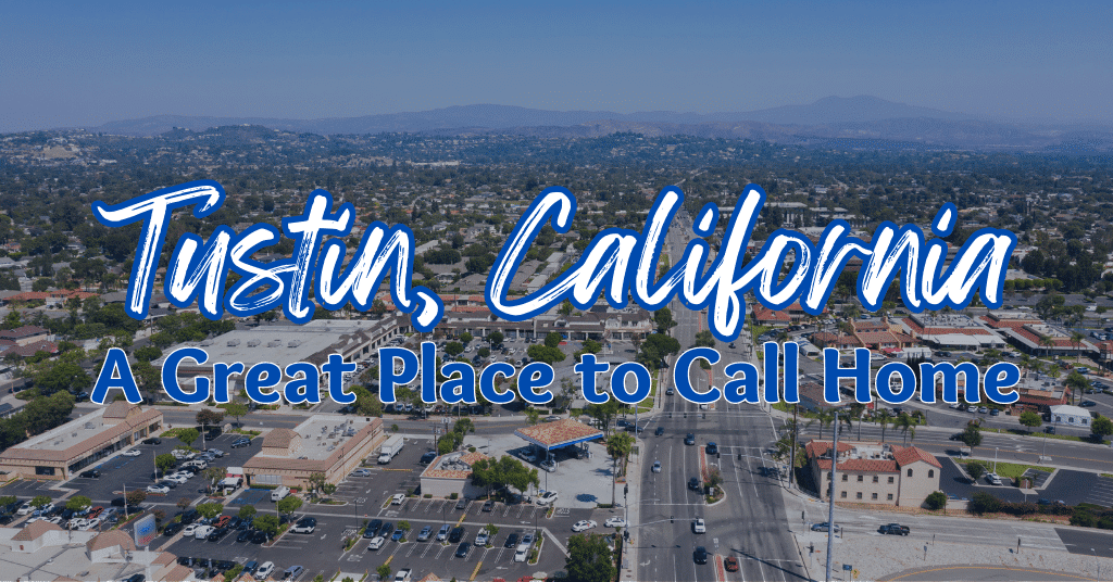 Aerial view of the City of Tustin, California